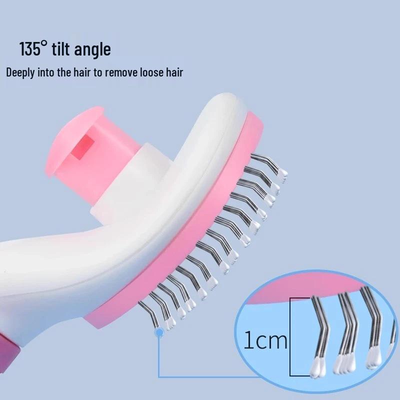 Cat & Dog Shedding Grooming Brush - One-Click Hair Removal