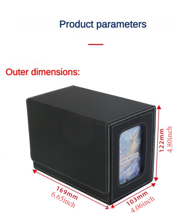 Kartenetui für Sammelkarten 160+ Leder Magnetverschluss Aufbewahrungsbox Magic Kartenhüllen Passend für YuGiOh MTG Sportkarten