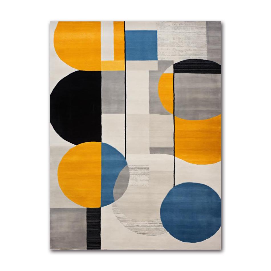 Art Pictures for Living Room Decorative Poster Modern Nordic Decoration Home Canvas Painting Geometric Yellow Abstract Wall