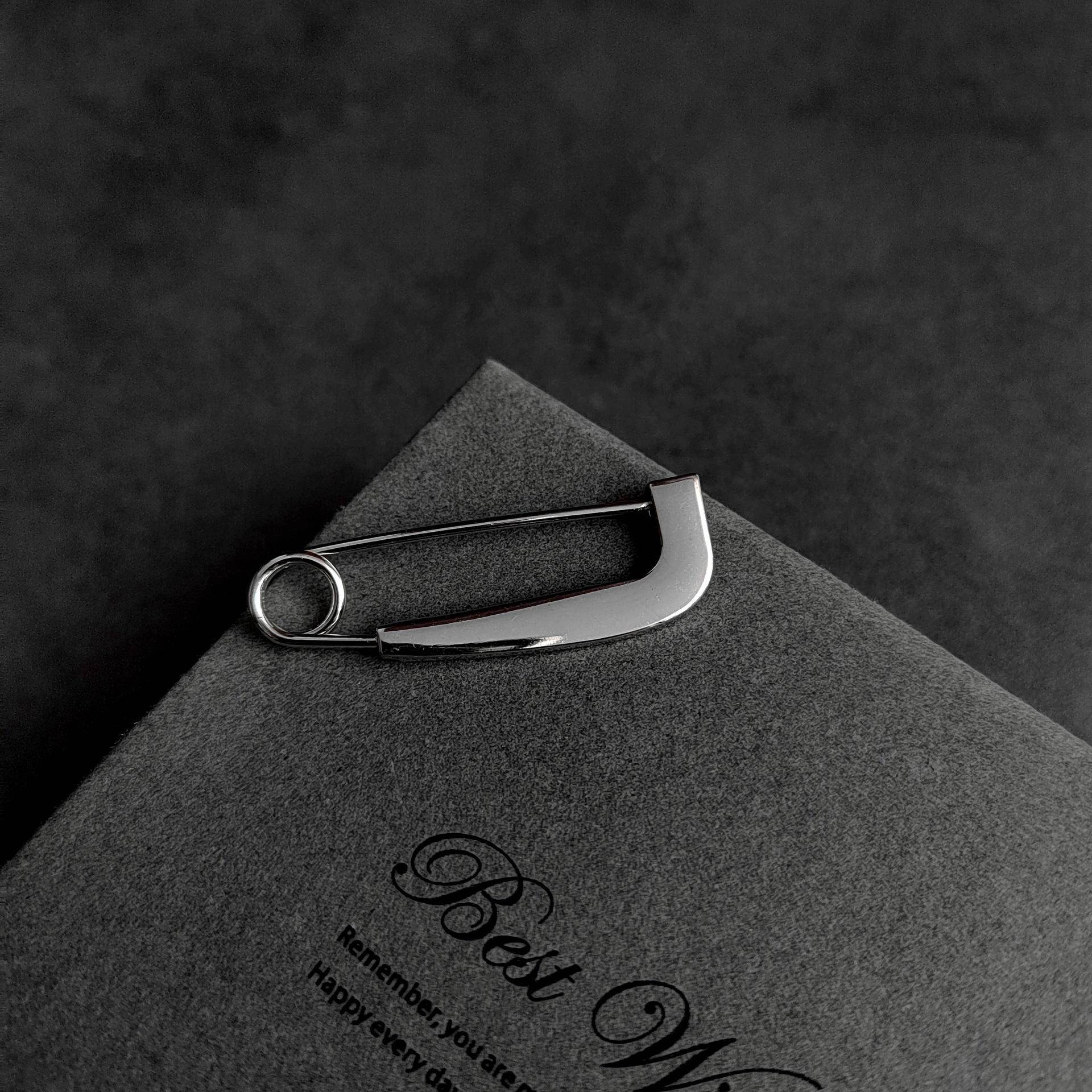 

Модные большие булавки для одежды Гладкие металлические безопасные булавки Джинсы Платье Шарф Регулируемые булавки 41MM*14MM