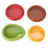 4PCS Fruit Storage Container Space Saving ABS Silicone Film Multifunctional Veggie Sealed Box for