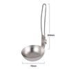 Camping Folding Spoon Outdoor Picnic Stainless Steel Dinnerware Foldable Handle Soup Spoon
