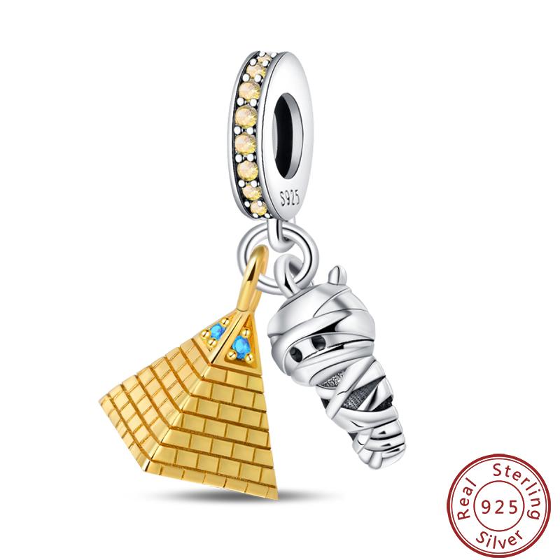 

Famous Architecture Series Copper Eiffel Tower Triumphal Colosseum Charms Beads 3Mm Diy Fine Jewelry Making