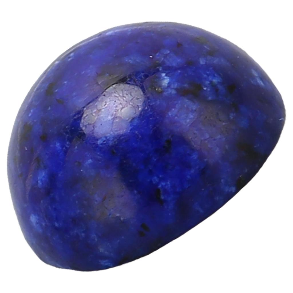 20Pcs Lapis Lazuli Cabochon Stone Half Round Beads 8mm Flat Back Dome Cover for DIY