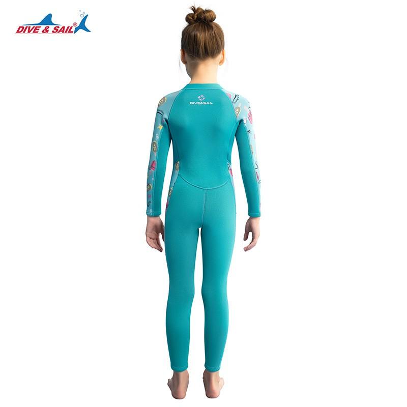 Children's Warm Swimming Suit 1.5MM Girls 'diving Long-sleeved Cold-proof Snorkeling Surfing Jellyfish
