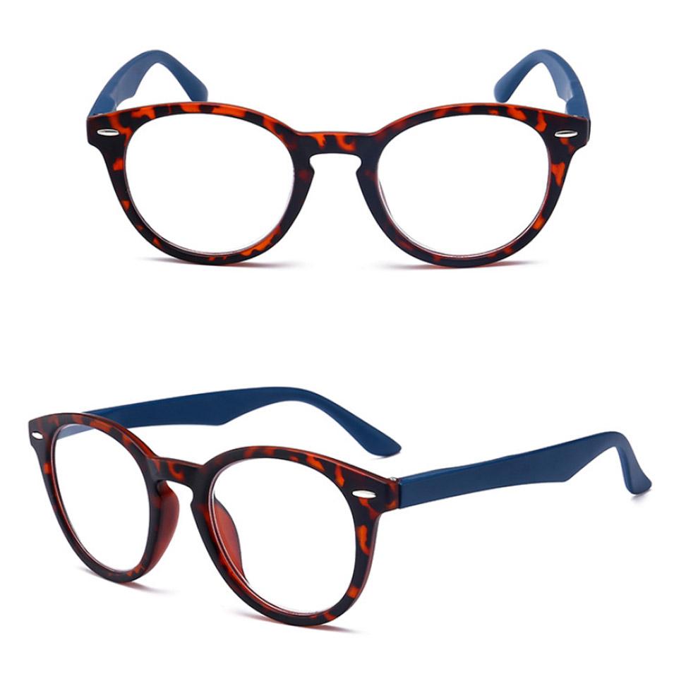 Women Reading Eyeglasses Vintage Classic Round Readers High quality Leopard Presbyopic Spectacles with Spring Hinge
