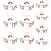 10Pcs Christmas Nail Manicure Rhinestone Xmas Cartoon Design Elk Bells Christmas Tree Alloy Rhinestones Nail Accessories