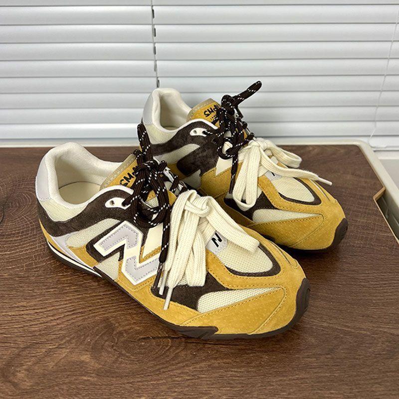 

2025 new trend retro German training shoes women s casual sports shoes versatile spring and summer popular fashion and comfortable shoes 40 жёлтый