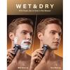 Electric Razor for Men, IPX7 Waterproof, Wet or Dry Electric Shavers with 4D Flex Blades & LED Display, Sensitive Skin Care, Pop-up Trimmer