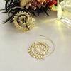 Women Fashion Exaggerated  Spiral Earrings Unique Delicate Elegant Decoration