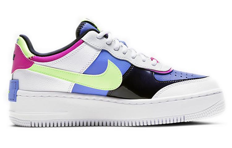 Nike Air Force 1 Low Shadow White Sapphire Barely Volt Women's CJ1641-100