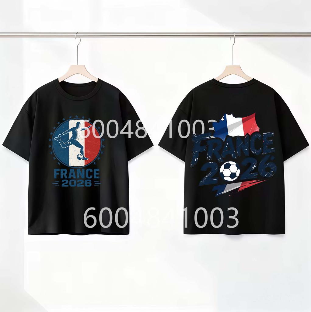 France Flag Retro Style Graphic Children Shirt Kid Boys Girls Summer Cotton Short Sleeve Little Soccer Fan Casual Daily Wear