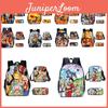 Anime One Piece School Bags Set Large Capacity Oxford Backpack For Kids Cartoon Design Breathable And Waterproof
