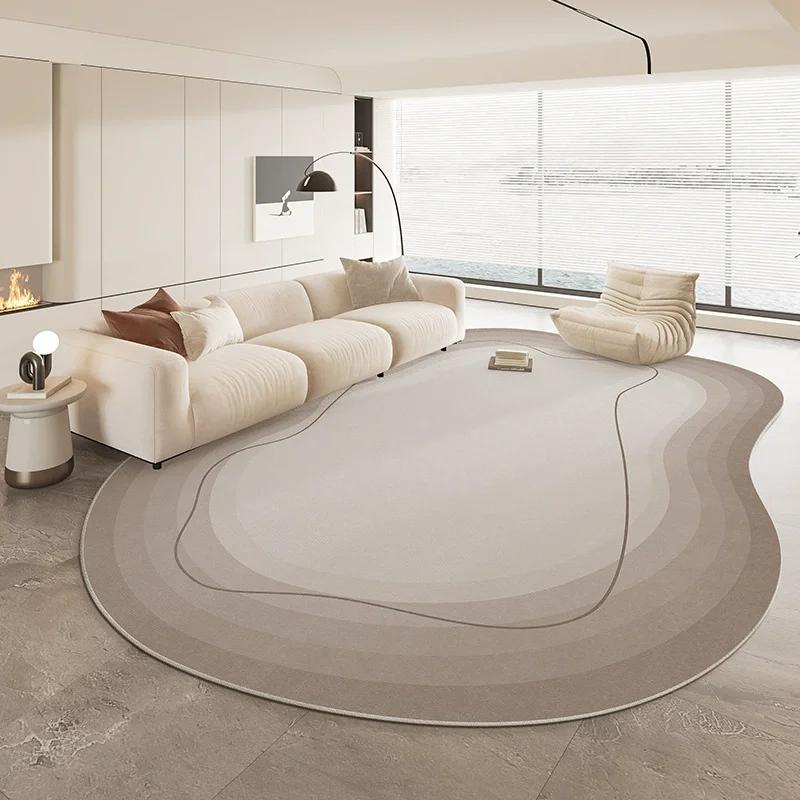 Special Shaped Cream Style French Carpet New Living Room Highend Light  Irregular Carpets Waterproof Nonslip Home Rug