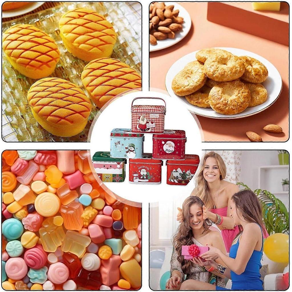 6 Piece Reusable Christmas Boxes for Storage Containers