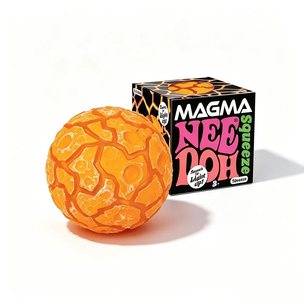 Nieuw Product NeeDoh Glitter Magma Bal Crunch Crunch Stressverlichtend Speelgoed Knijpspeelgoed Mooie Kubus Sensorisch Speelgoed voor Volwassenen Cadeaus