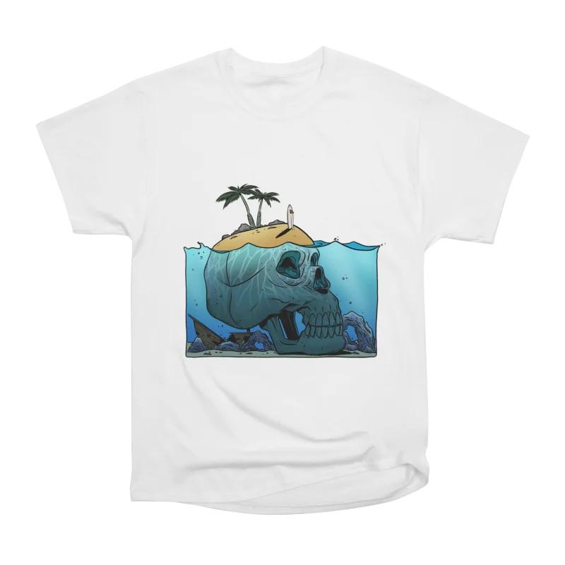 

Men Casual Shirts Short Sleeves SURF TILL YOU DROP White Tees Oversized T-shirts S белый