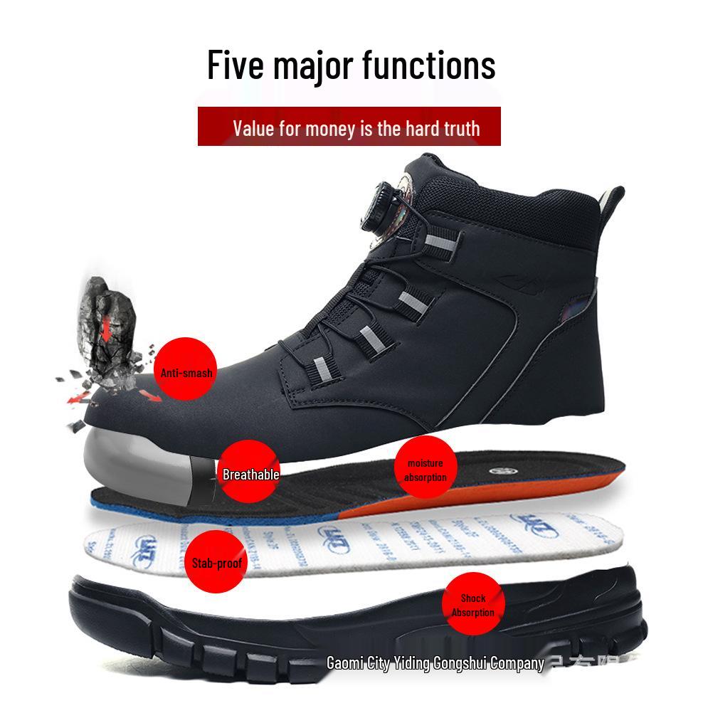 All-Season Anti-Smash & Puncture-Resistant Comfort Safety Shoes for Labor Protection