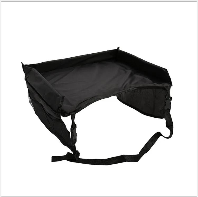 Car Seat Travel Tray Safety Seat Play Table Organizer Storage Snacks Toys Cup Holder Waterproof For Baby Children Kids Stroller