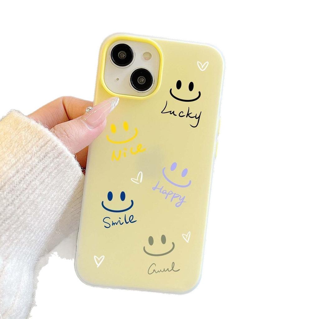 Jelly 2-in-1 Mobile Phone Case, Anti-fingerprint, Small, Fresh, Big Hole, Cute, Creative, Internet Celebrity, Love, Frosted Cartoon