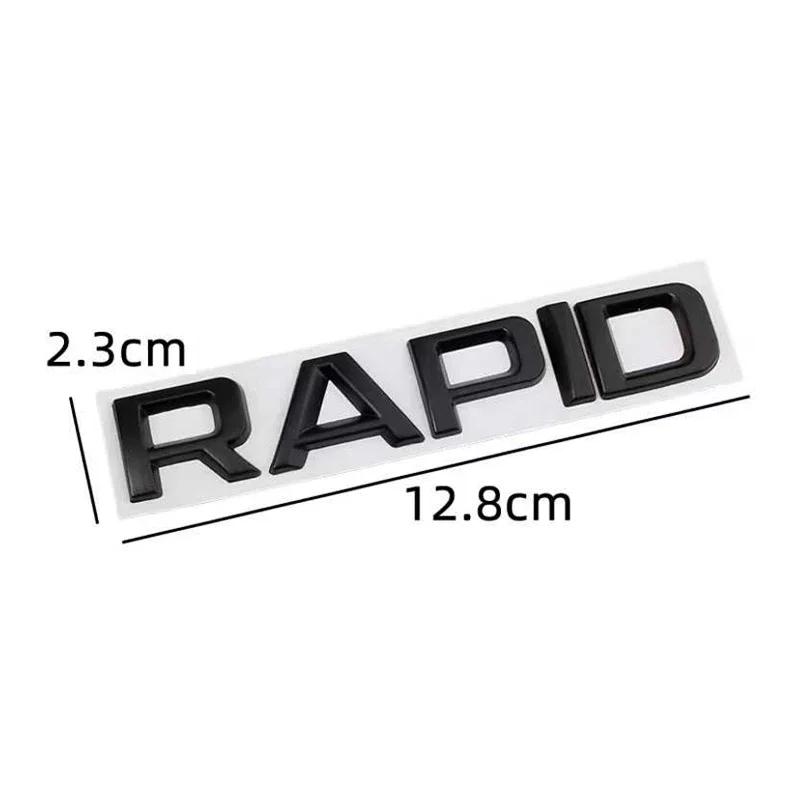 AFO1 1pcs 3D Metal High Quality Silver/black Car Letter Emblem Rear Tail Trunk Decals Badge Sticker Decal Styling For Skoda