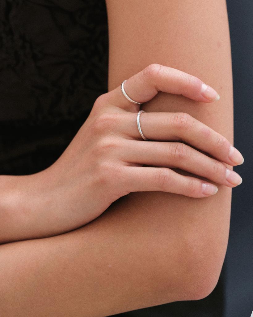 Anotherlayer Texture Ring (Silver925)(2Color)