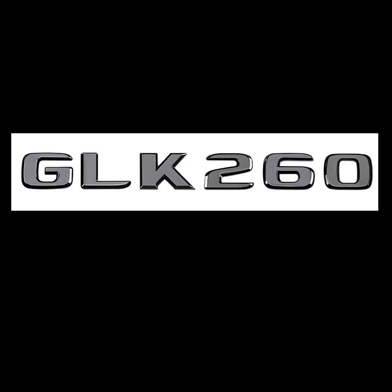 BKS2 3D Car Tail Trunk Letter car sticker GLK200 GLK220 GLK250 GLK260 GLK300 GLK350 Emblem Sticker Mercedes Benz GLK W204 X204