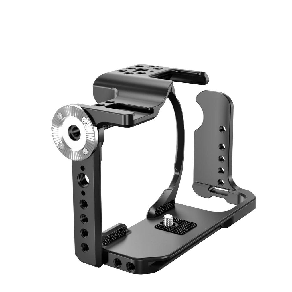 Niceyrig Full Camera Cage for Sony A7M4/Alpha 7R V/Alpha 7 IV/Alpha 7R IV/Alpha 7S III/Alpha 1 with Aluminum Alloy Quick Release Camera Plate -505