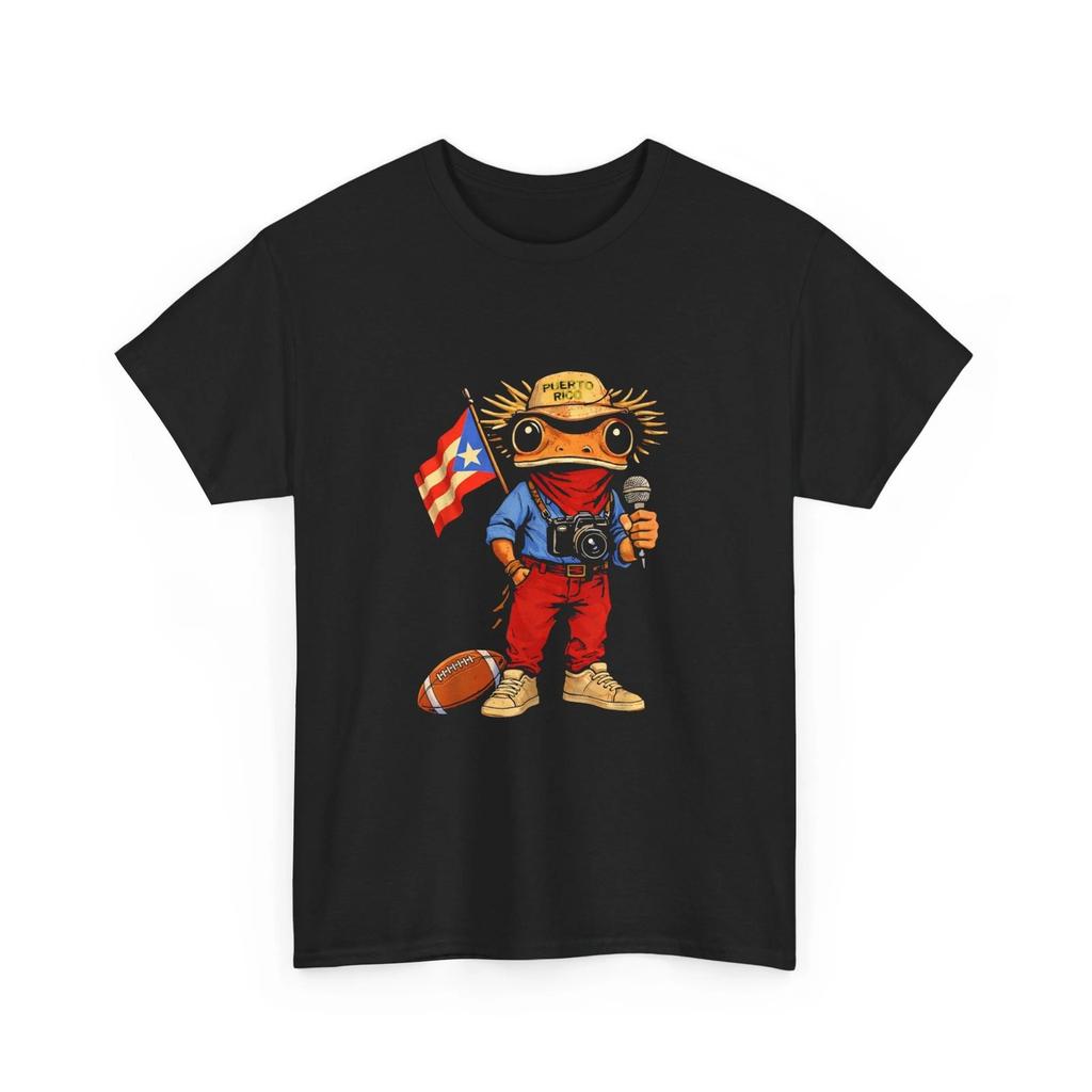 Puerto Rico Shirt, Coqui Frog Street Music Football Boricua T-Shirt