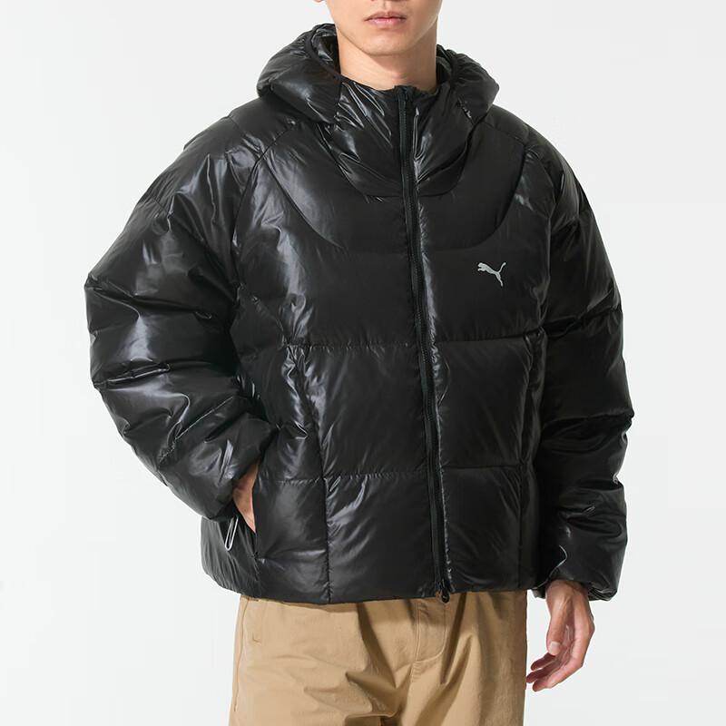 Puma Logo Duck Down Warm Sports Hooded Long Sleeve Down Jacket Men outerwear 635496-01