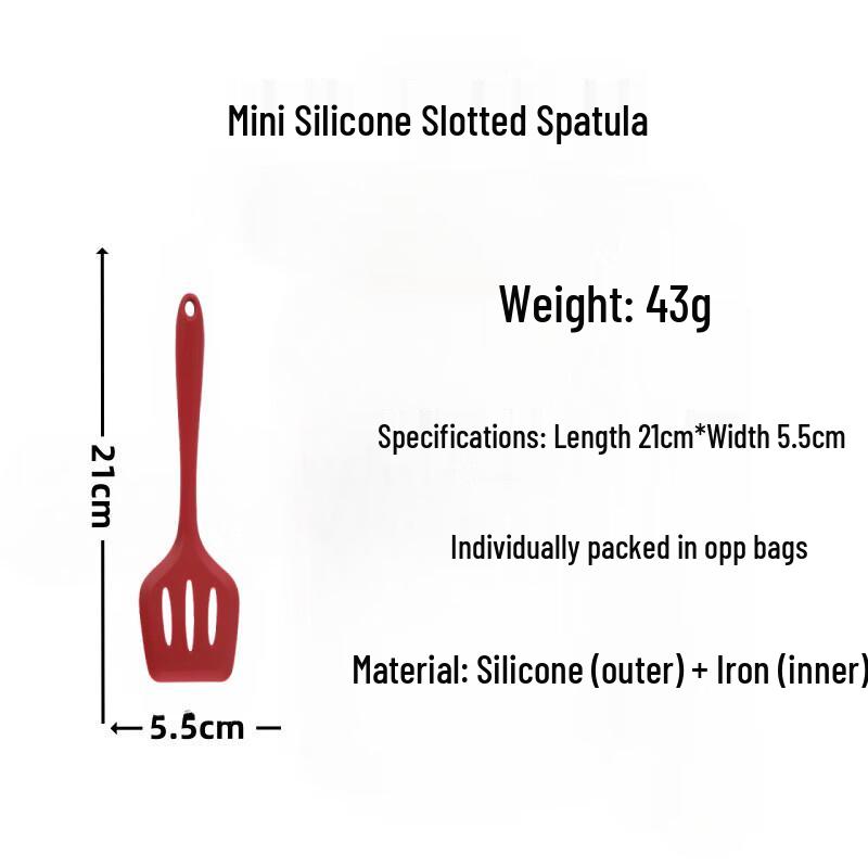 ZISIZ Silicone Slotted Spatula Set