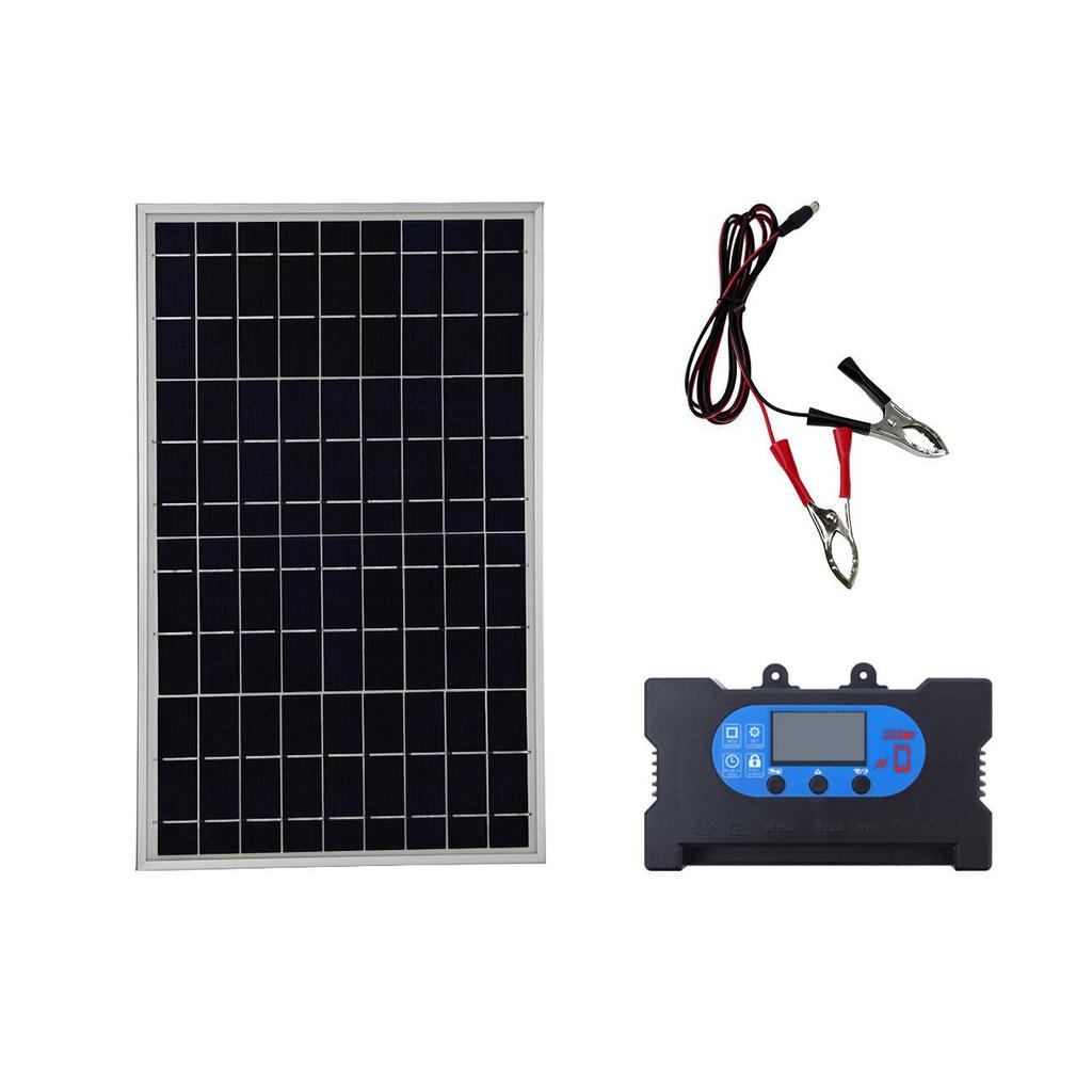 10W Polycrystalline Portable Solar Panel Kit with Controller for Cars