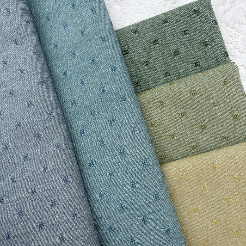 square dot DIY Japan Little Cloth group Yarn-dyed fabric,for sewing Handmade Patchwork Quilting yarn-dyed first dye woven cotton