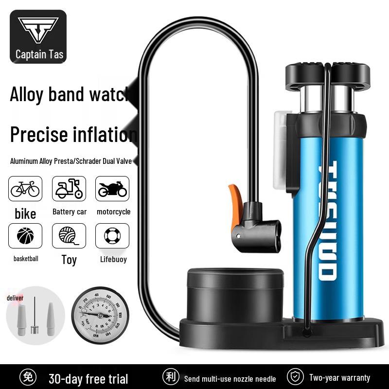 Universal High-Pressure Foot Pump for Bicycles, Cars, Motorcycles, and Sports Equipment