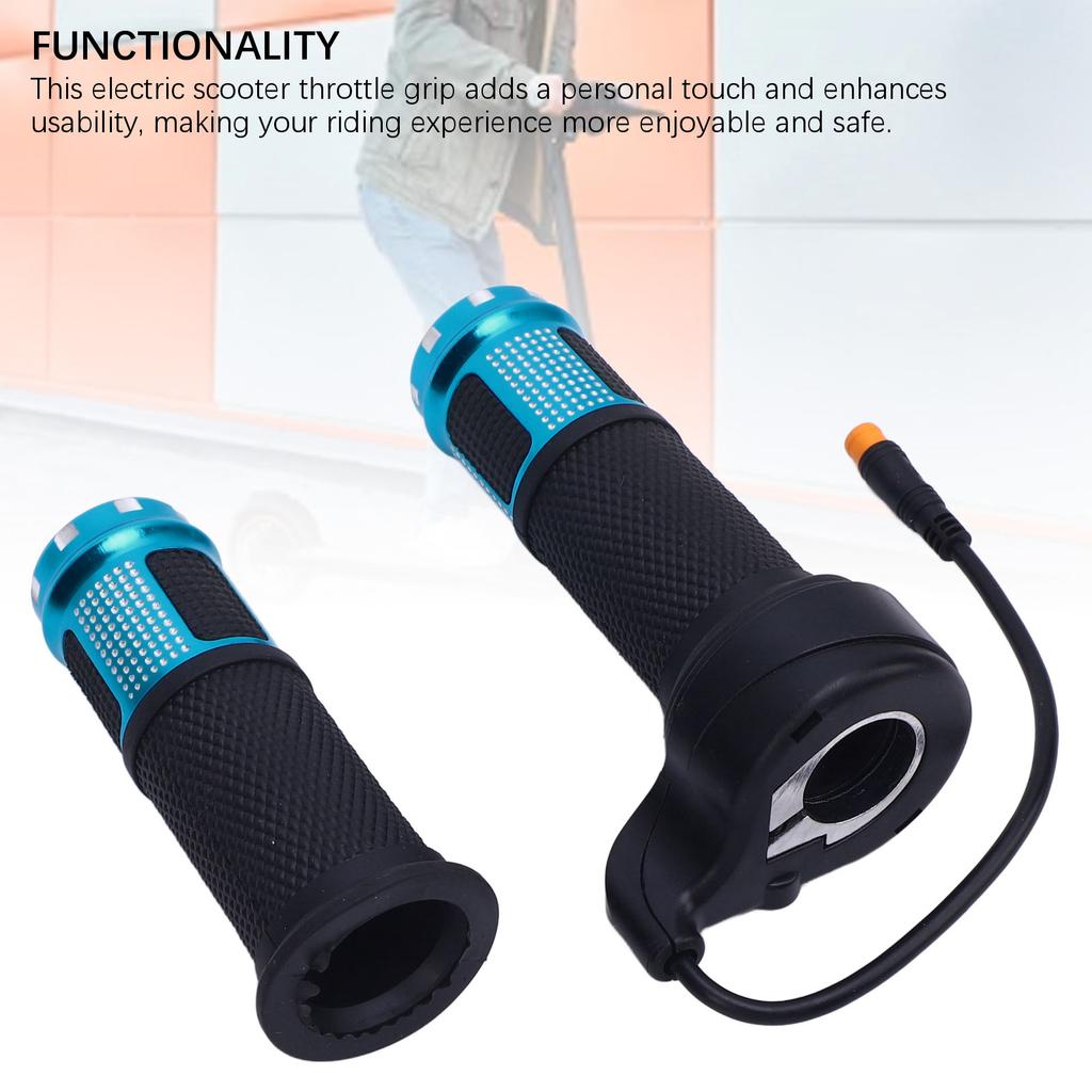 Electric Scooter Throttle Grip Easy Install Aluminum Alloy Electric Throttle Handlebar Enhance Riding Safety for KuKirin