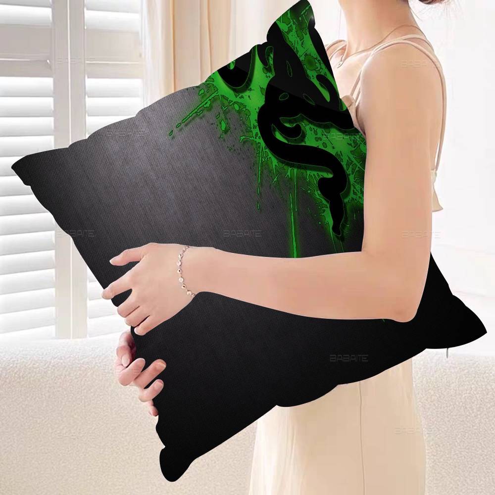 Game razer logo printed Maple Design Cushion Cover Happy Autumn Harvest decor Holiday Decorati Pillow Cover