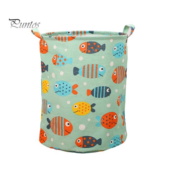 

Практичная большая вместительная круглая корзина для грязного белья, универсальные игрушки, органайзер для одежды, ведро для дома зелёный