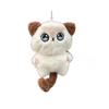Cute Cartoon Big Eyed Cat Plush Toy Pendant With Bell For Kids Decor Bag