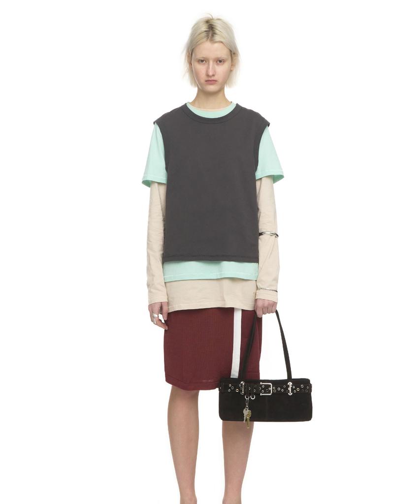 Osoi Shoulder Brocle Mini [Suede Mocha Eyelets]