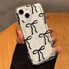 Coquette Bowknot Phone Case For iPhone 11 12 13 14 15 16 E Pro Max Plus Mini XR X XS SE 2020 2022 Transparent Coque Funda