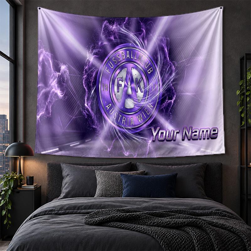 Personalized Tapestry Wall Hanging Austria Wien FC Pattern Art Background Cloth
