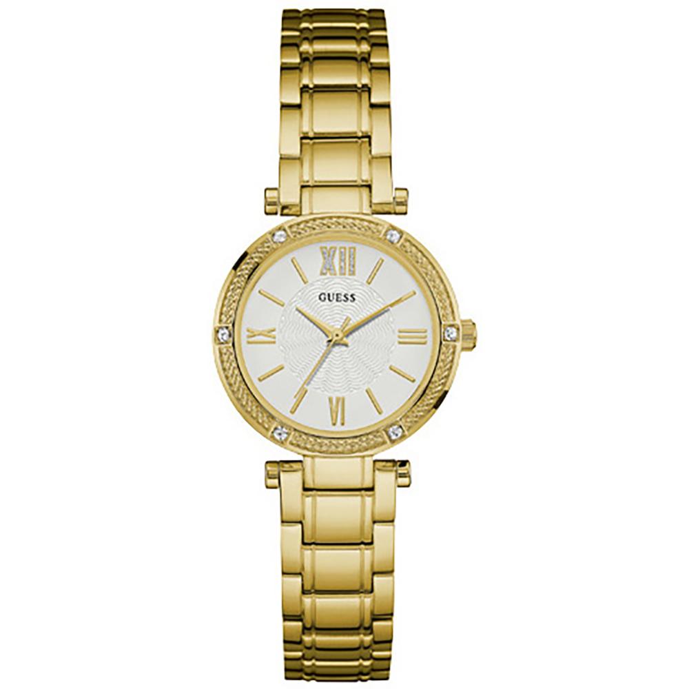 GUESS Park Ave South Gold Stainless Steel Ladies Quartz W0767L2 Watch золотой