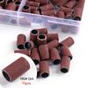 210pcs/Box Sanding Cap Bands For Electric Manicure Machine 180/120/80 Grit Nail Drill Grinding Bit Files Pedicure Tool Set