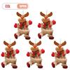 Christmas Hanging Ornaments Cute Fabric Dolls Santa Snowman Reindeer Bear Decorations for Christmas Tree Holiday Party Gift