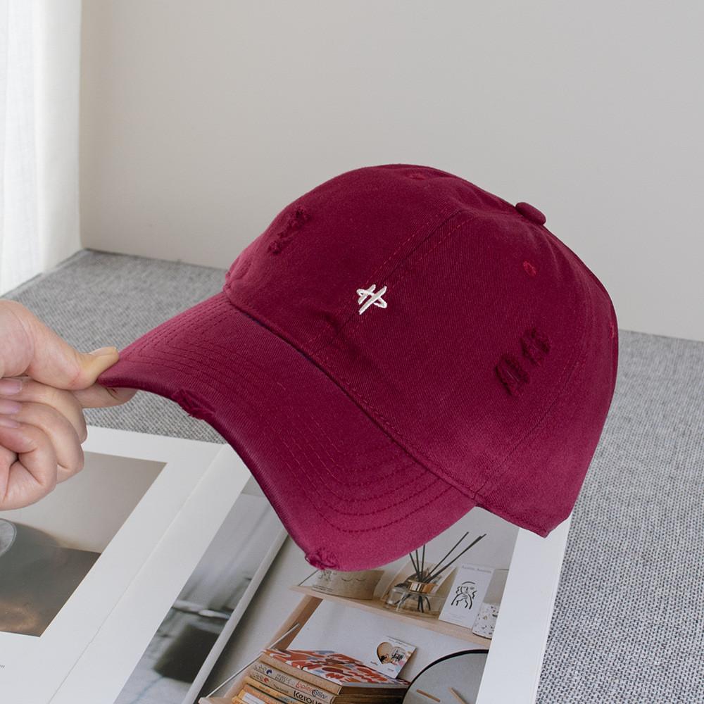 Spring Letter Embroidered Cotton Baseball Cap With Sun Protection For Casual Wear