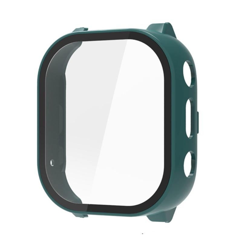 Full Coverage Smartwatch Integrated Tempered Glass PC Screen Protector Hard Sleeve Case Indoor Outdoor Use for JrTrack 3