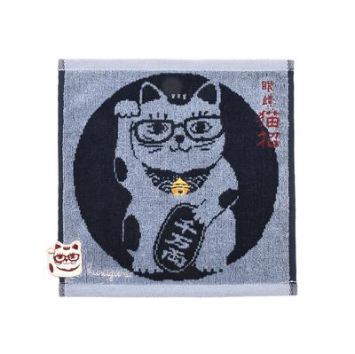 Towel Cat Beckoning BL [Kusuguru Japan] Handkerchief,