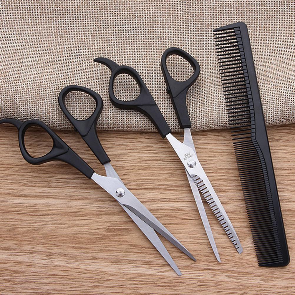 3Pcs Hair Scissors Cutting Shears Salon Professional Barber Hair Cutting Thinning Hairdressing Set