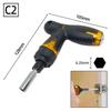 Telescopic Screwdriver Magnetic Bits Drivers Set Adjustable Ratchet Wrench Dual-Purpose Spanner Handle Socket Repair Hand Tools