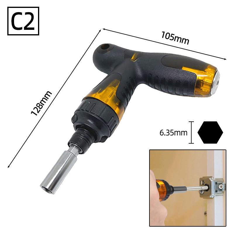 Telescopic Screwdriver Magnetic Bits Drivers Set Adjustable Ratchet Wrench Dual-Purpose Spanner Handle Socket Repair Hand Tools
